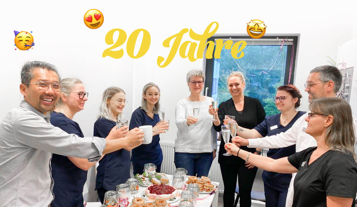 Wir feiern mit Kathrin 20 Jahre Betriebsjubiläum
