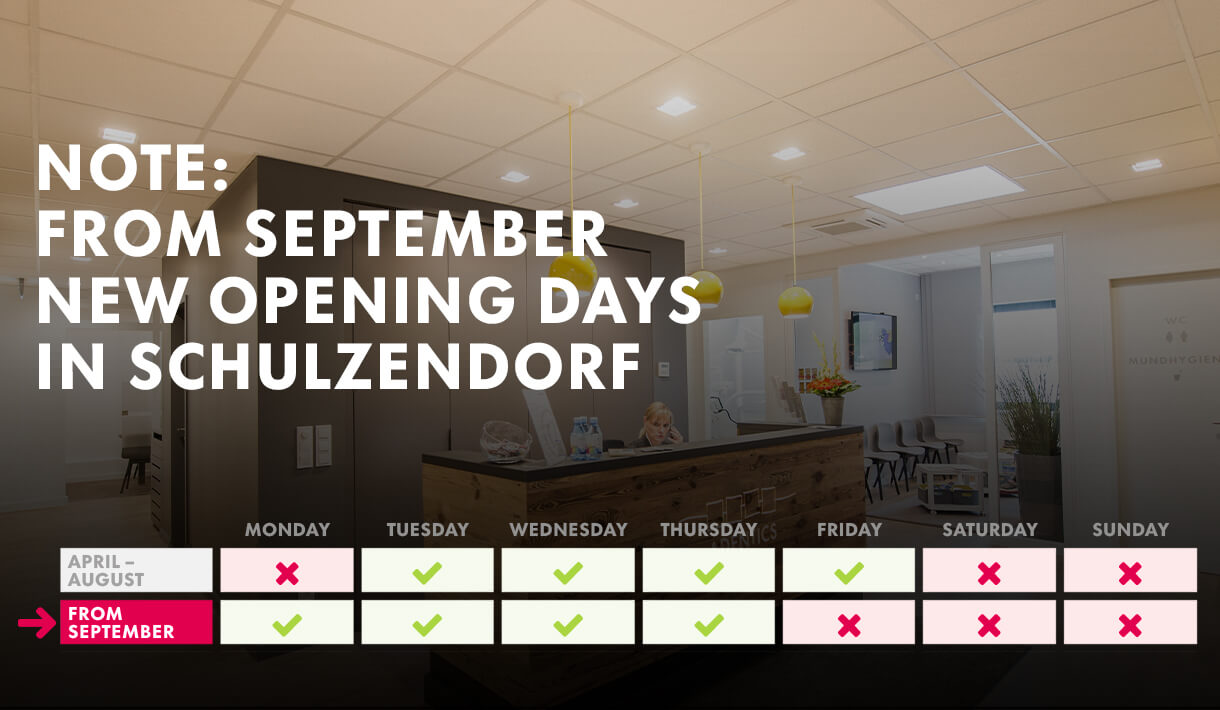 Note: from September changed opening days in Schulzendorf